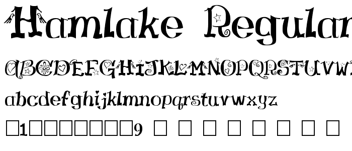HamLake Regular font